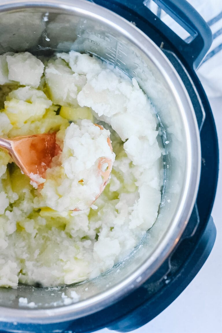 mashing potatoes in the instant pot