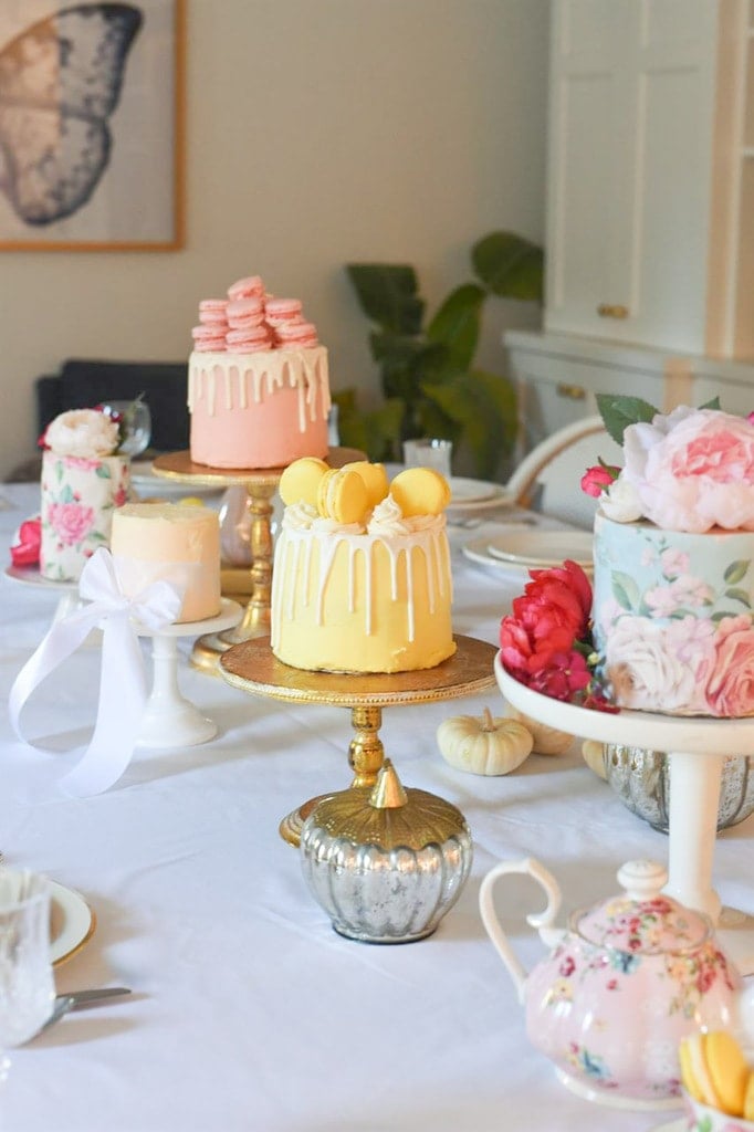 table with cakes