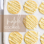drizzled maple sugar cookies