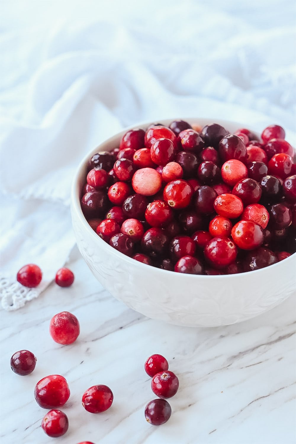 Bowl of cranberries