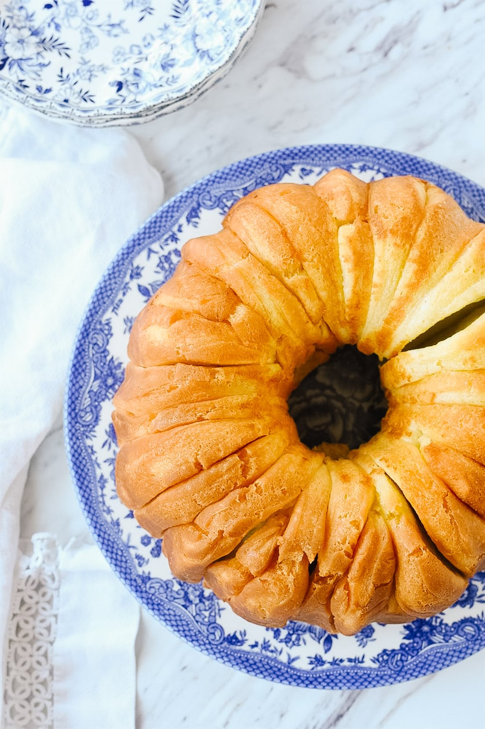 overhead shot of monkey bread