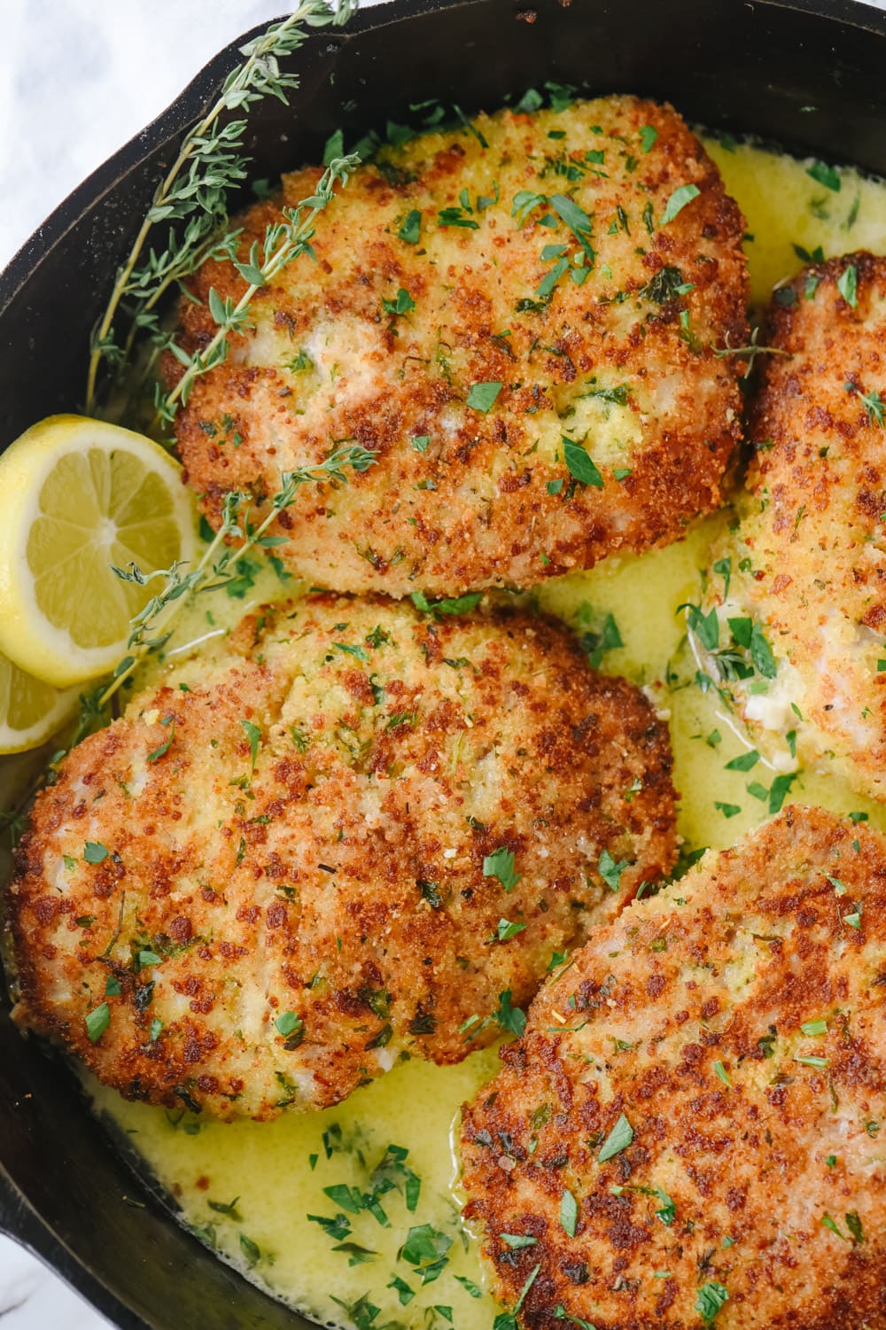 Breaded Pork Chops with Lemon Butter Sauce | by Leigh Anne Wilkes