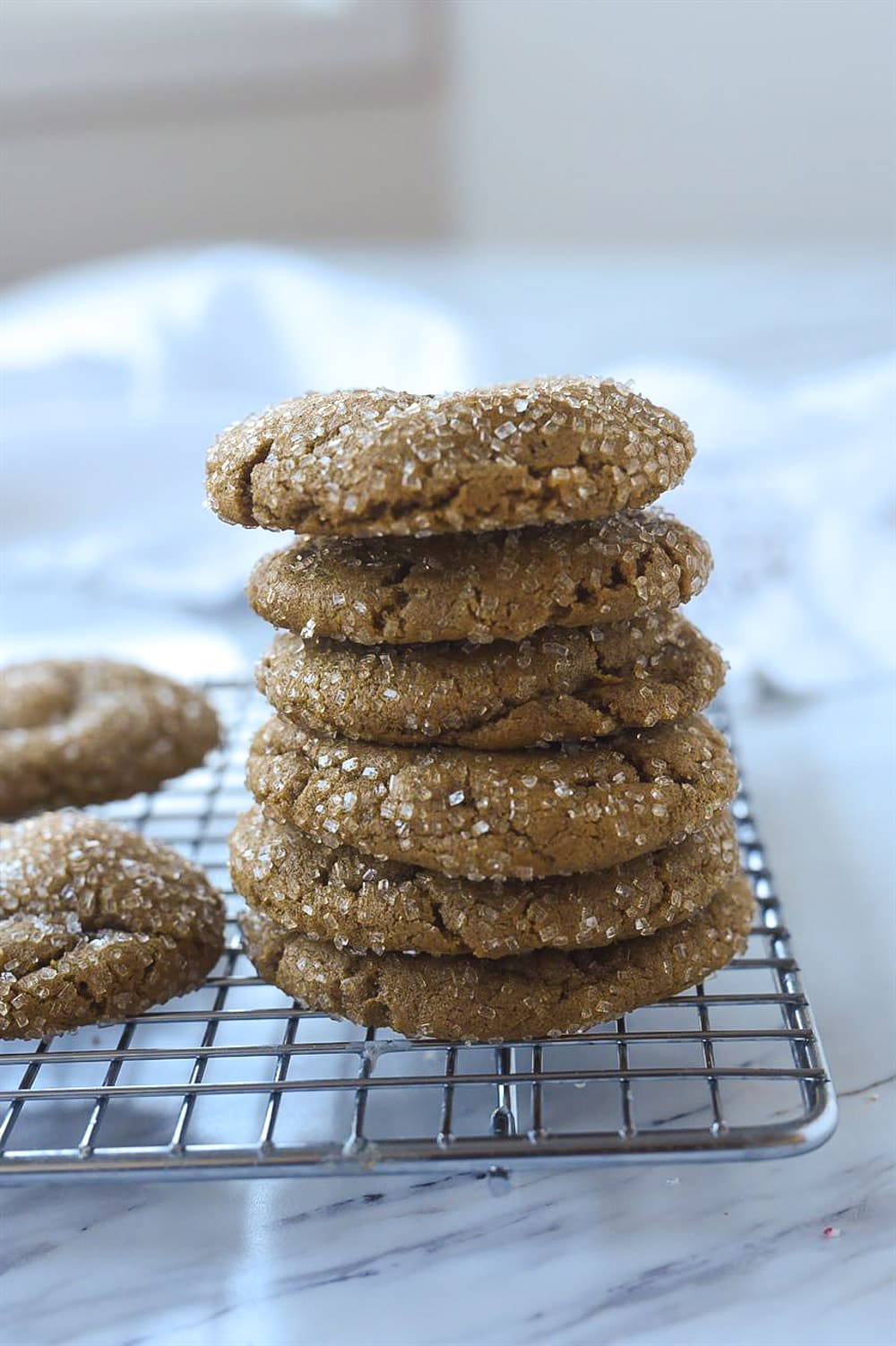 stack of gingersnaps