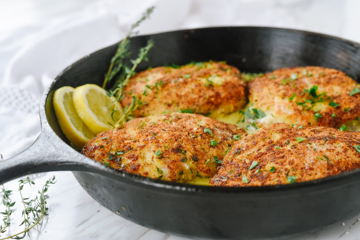 pork chops in cast iron pan