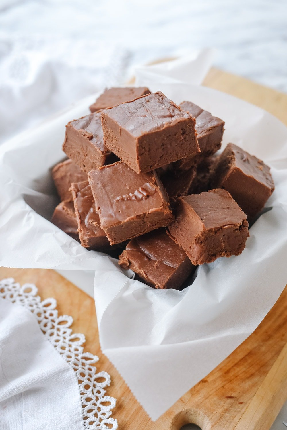 fudge in a dish