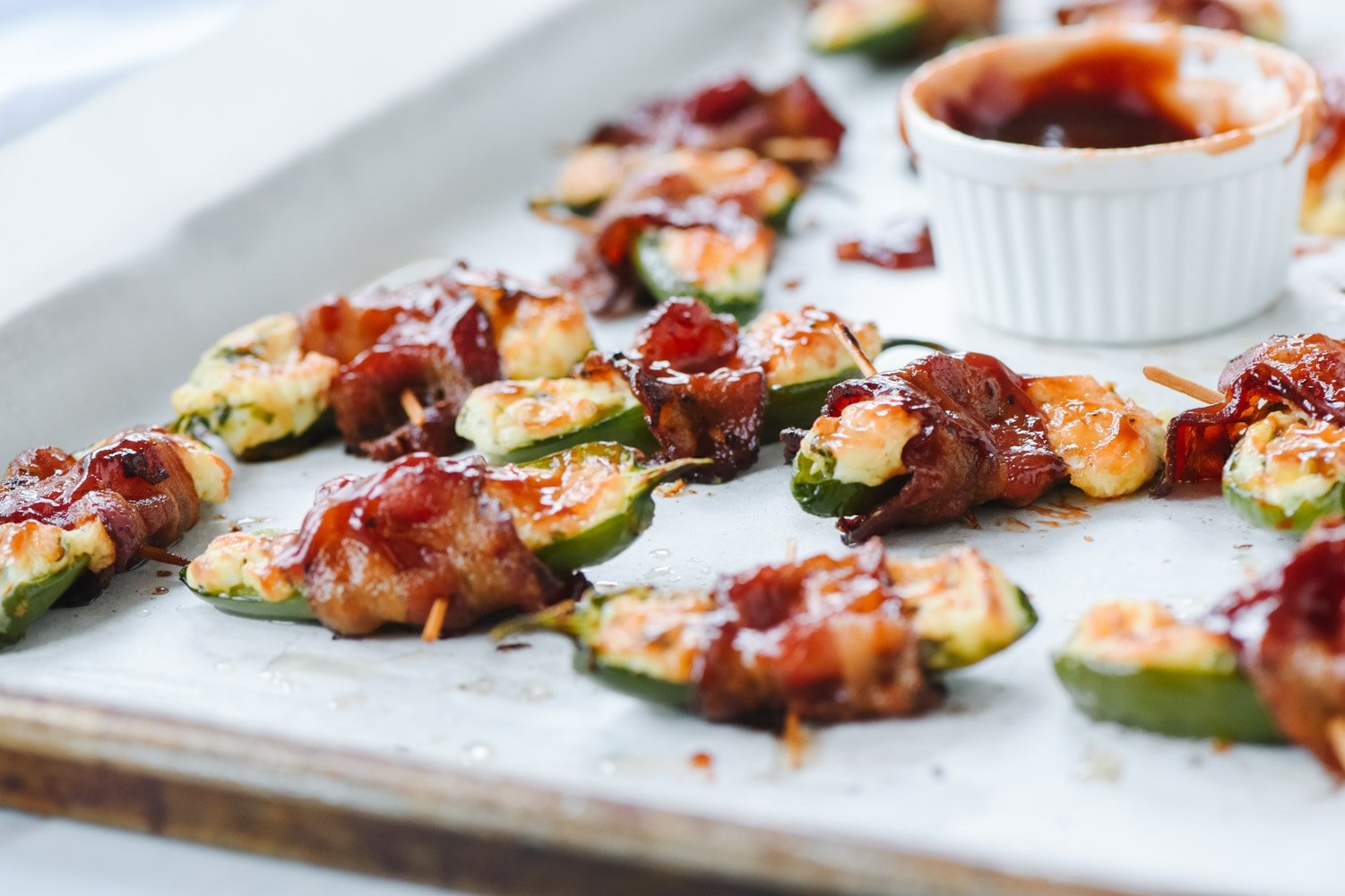 tray of jalapeno poppers