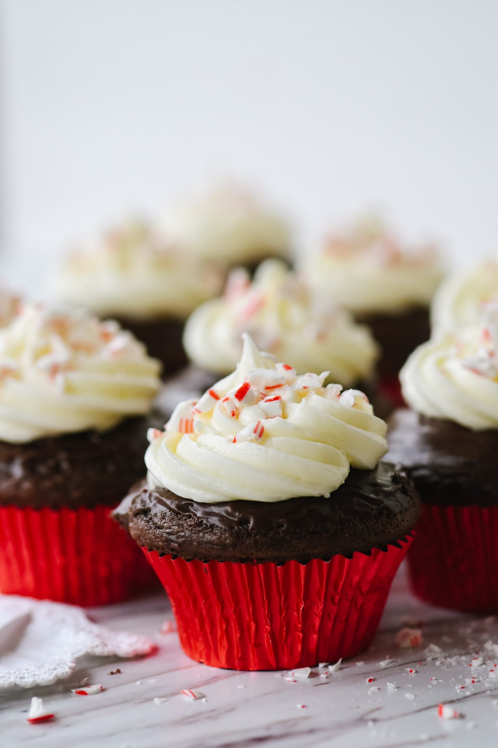 chocolate cupcake with cream cheese frosting