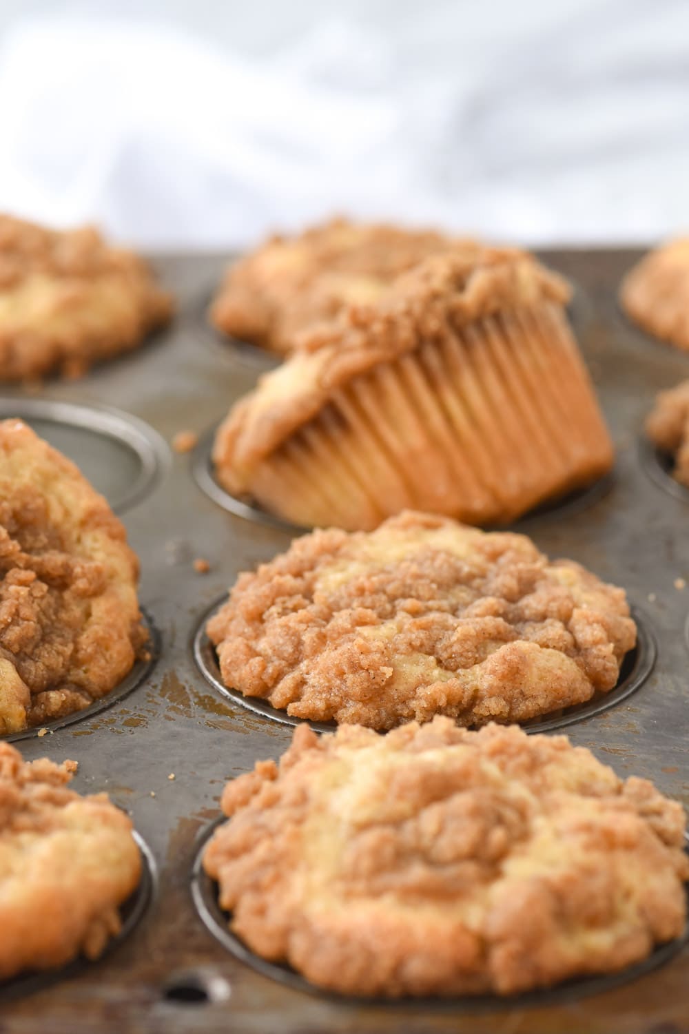 banana muffins in a muffin tin