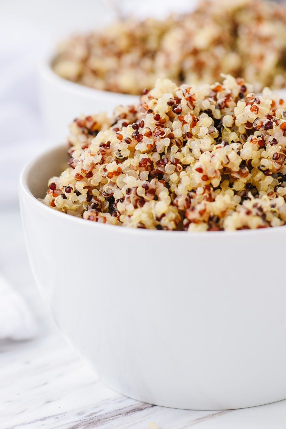 CLose up of a bowl of quinoa