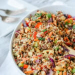 spoonful of thai quinoa salad