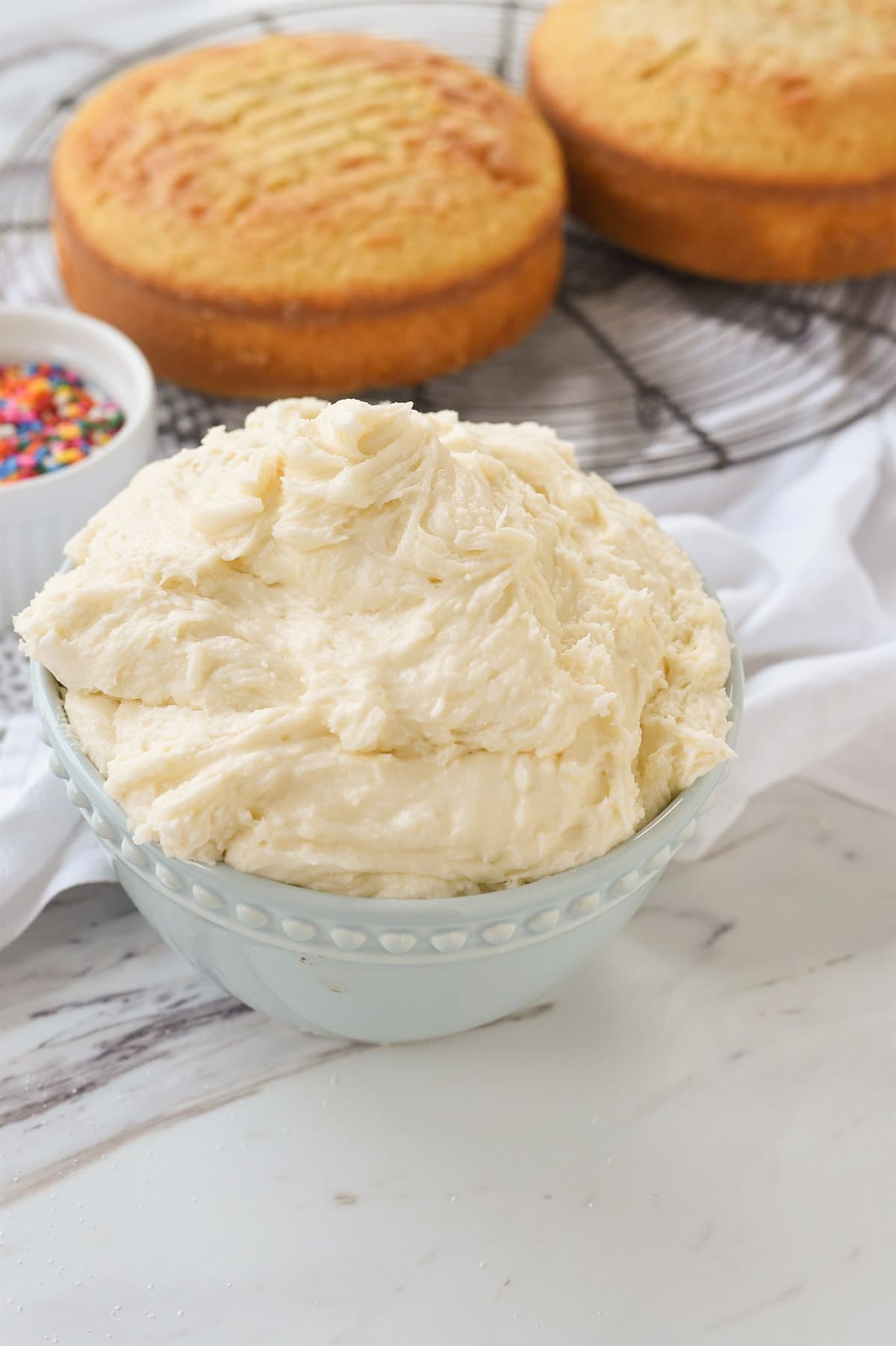 frosting in a bowl