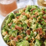 broccoli crunch salad in a bowl