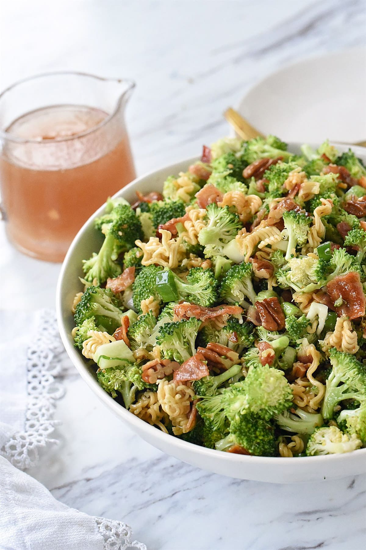 bowl of crunch broccoli salad