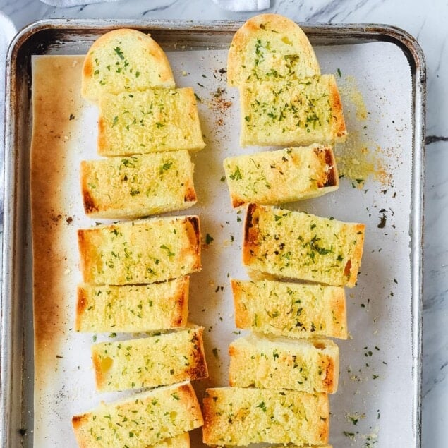 slices of garlic bread