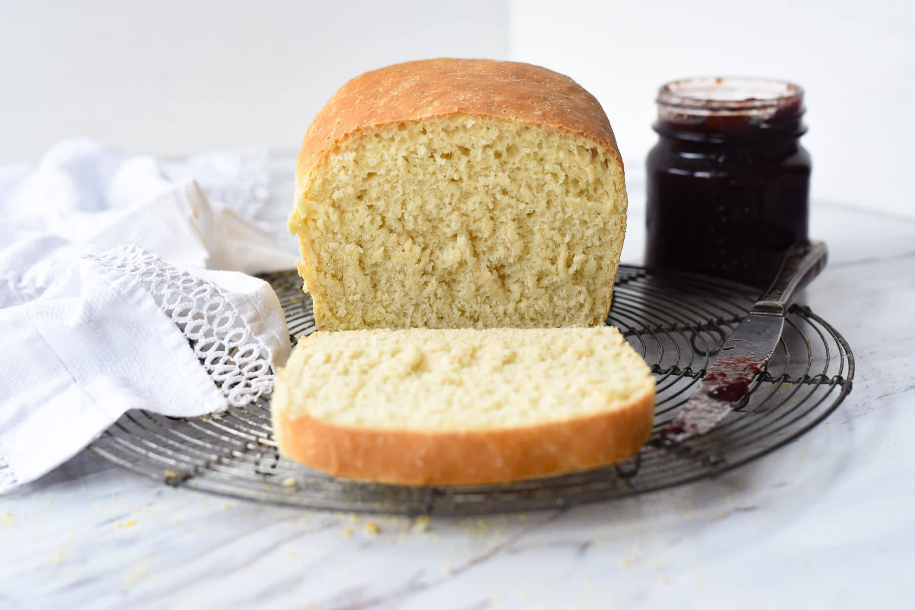 sliced english muffin bread