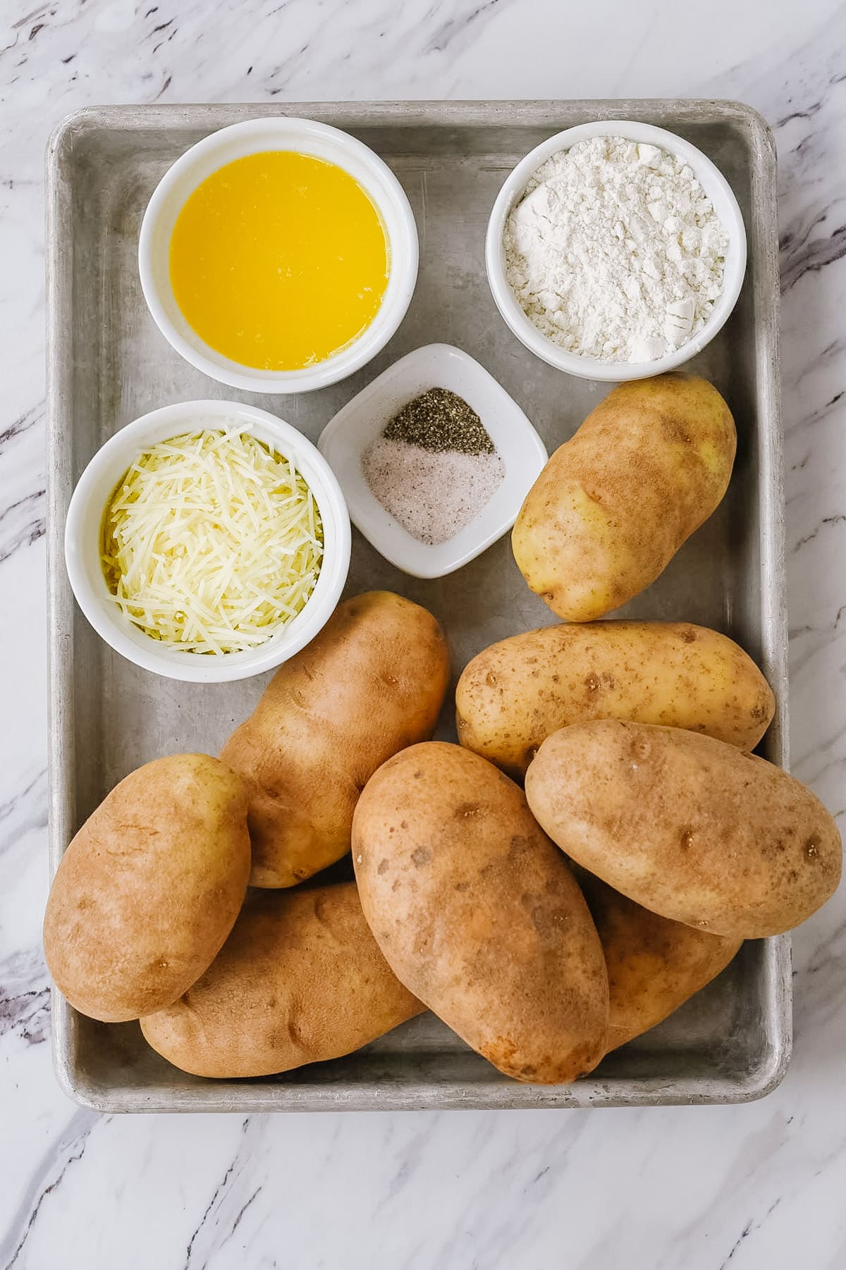 Ingredients for Parmesan Roasted POtatoes