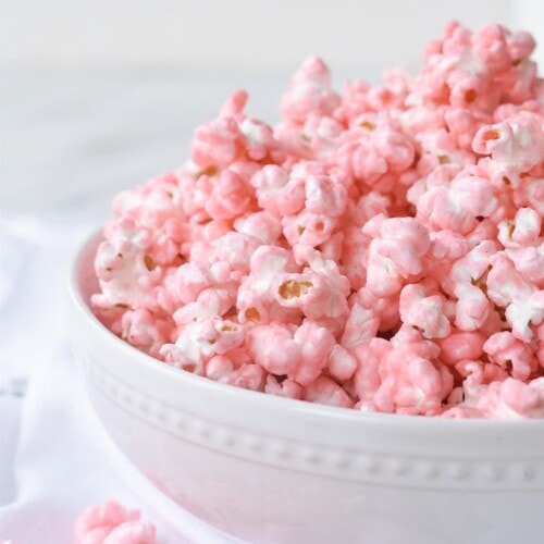 Pink Popcorn {Colored Popcorn} Recipe by Leigh Anne Wilkes