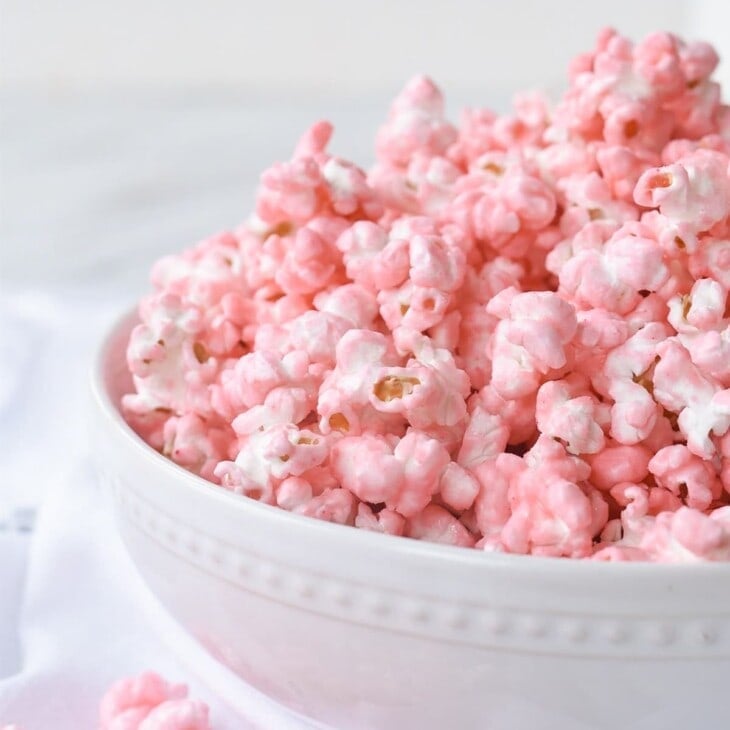 Pink Popcorn {Colored Popcorn} Recipe by Leigh Anne Wilkes Pink Popcorn {Colored Popcorn} Recipe by Leigh Anne Wilkes