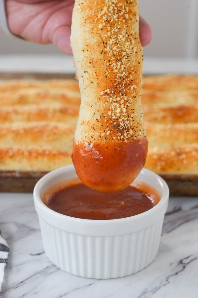 Easy Breadsticks {with frozen bread dough} by Leigh Anne Wilkes