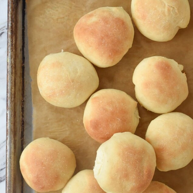 pan full of slider buns