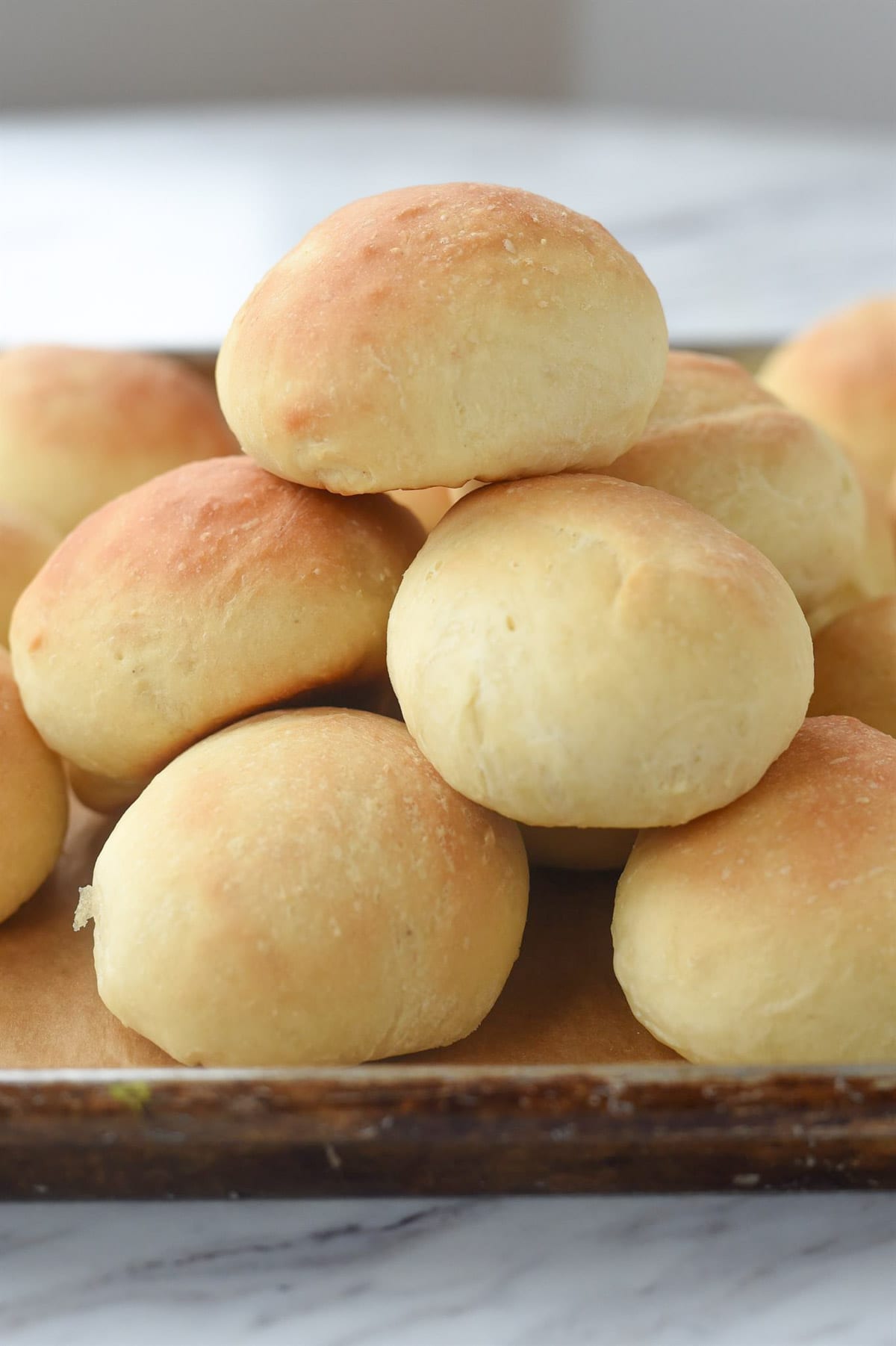 stack of slider buns