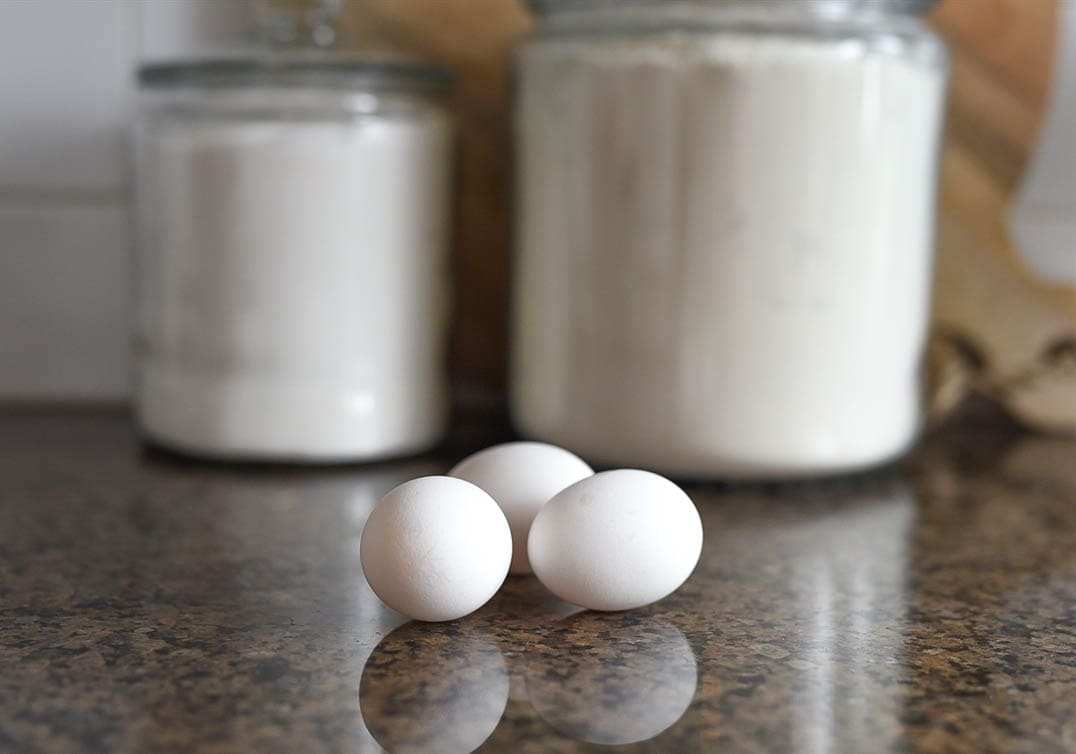 eggs on counter