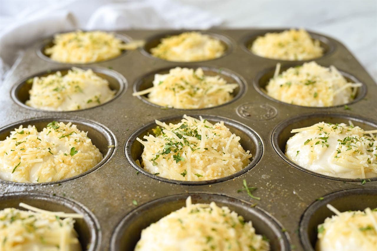 rolls rising in muffin tin