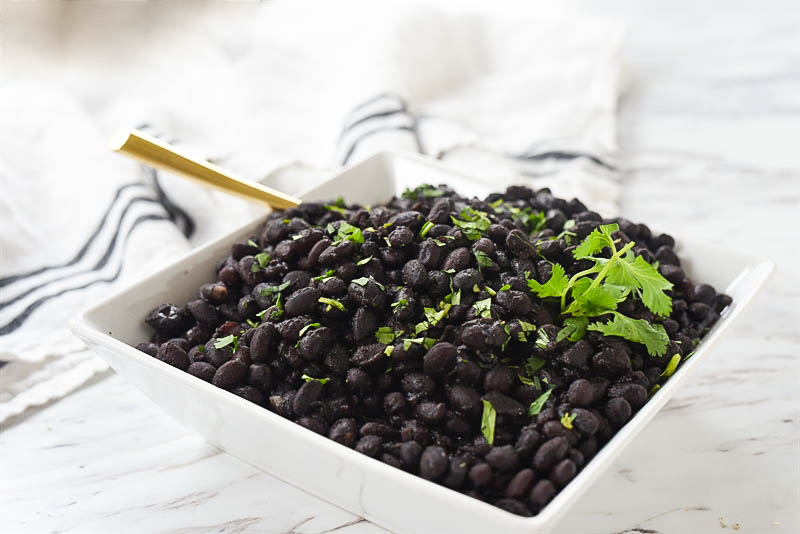 bowl of instant pot black beans