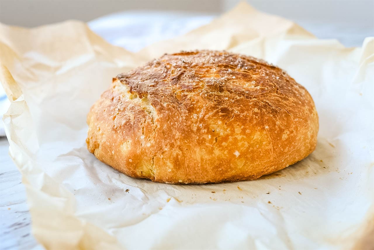 No Knead Instant Dutch Oven Bread - Instant Pot Cooking