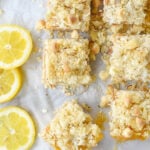 overhead shot of lemon bars