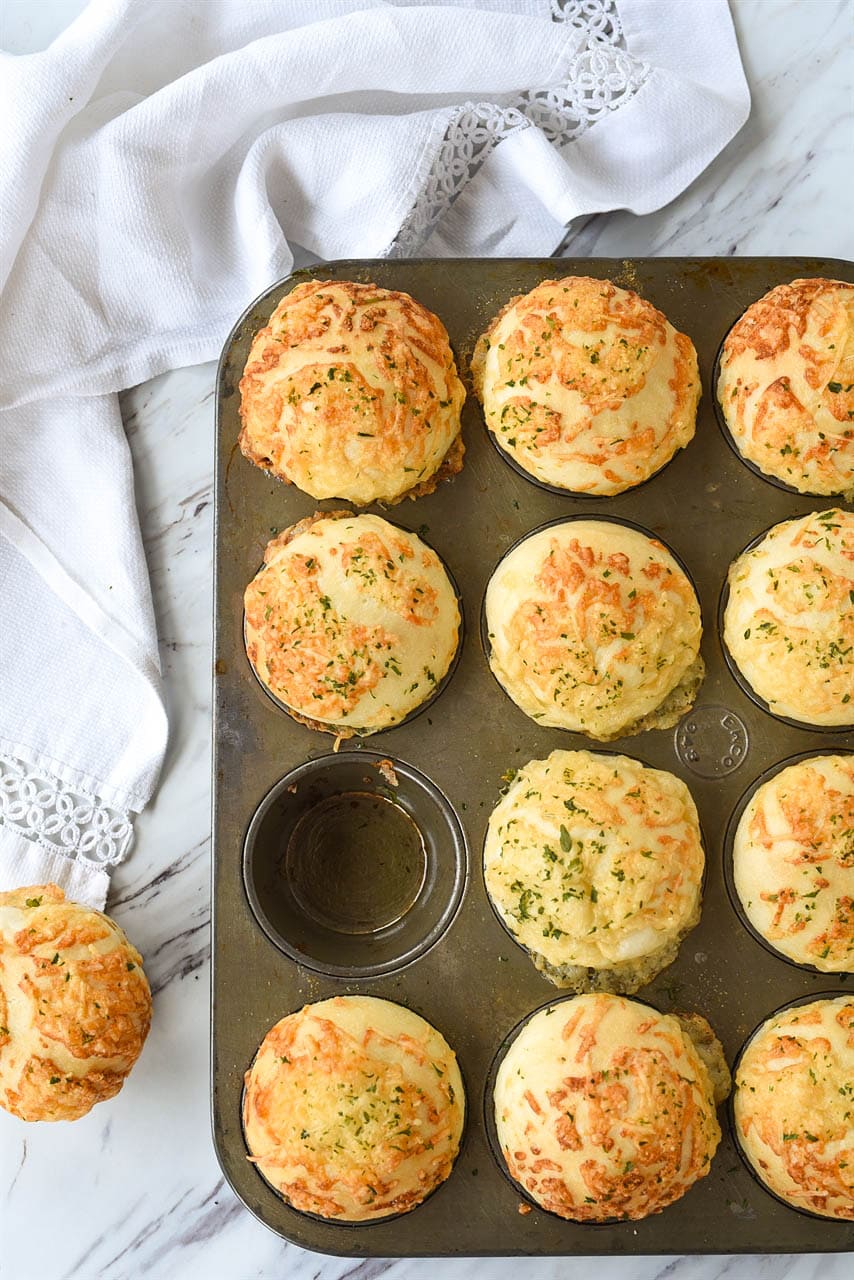 rolls in a muffin tin