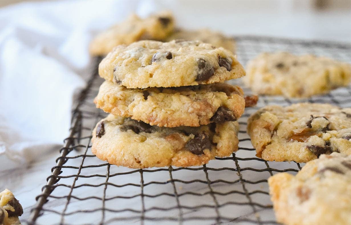 Pile of three cookies