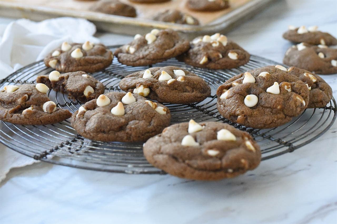 cookies on a cooling rack