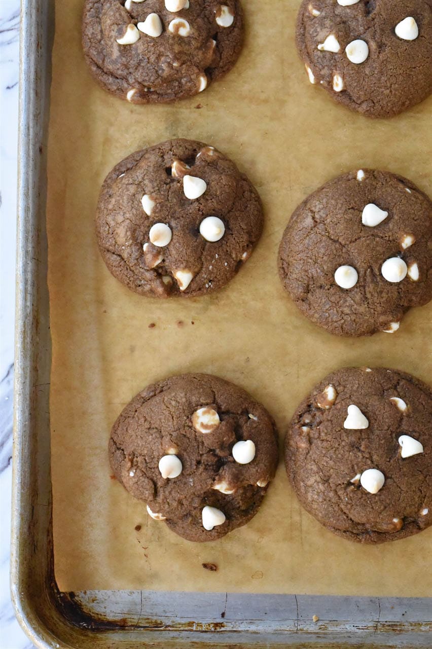 cookies on brown parchment paper