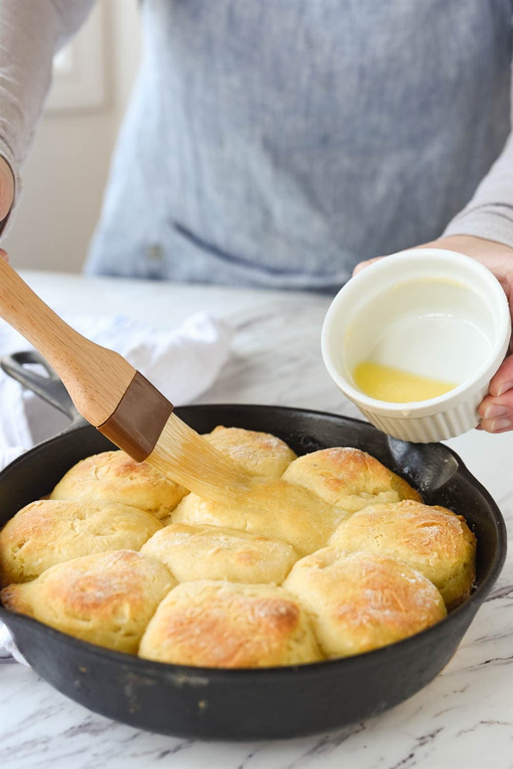 Cast Iron Skillet Biscuits  Recipe from Your Homebased Mom