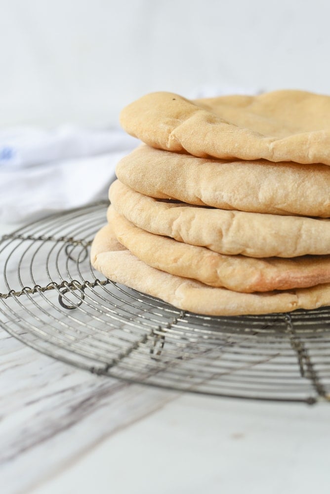 stack of pita bread