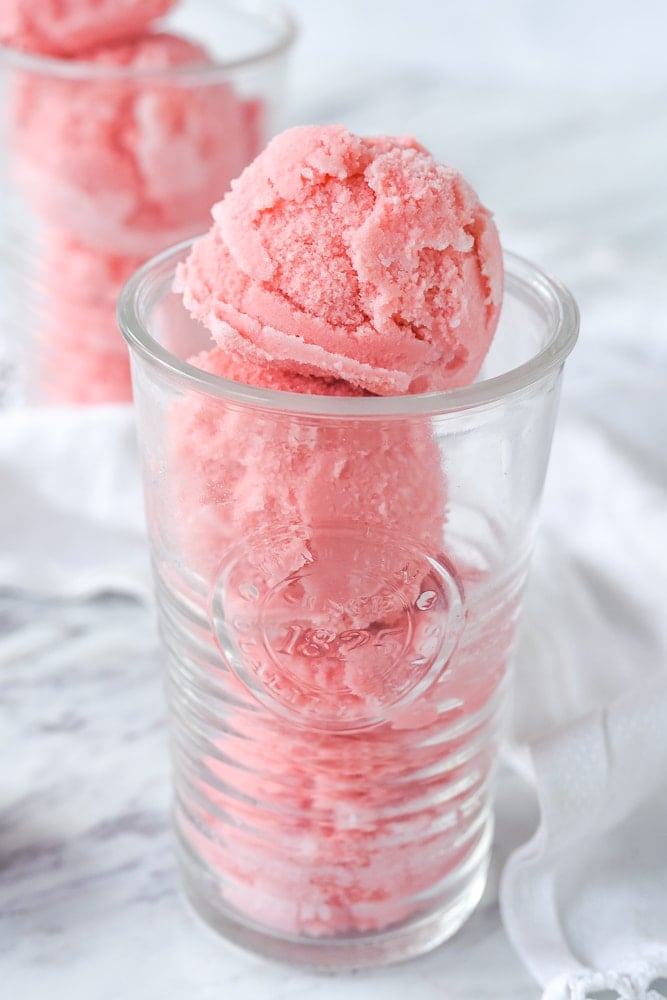 closeup of black cherry soda pop ice cream