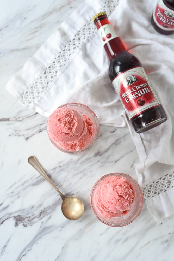 black cherry soda pop ice cream