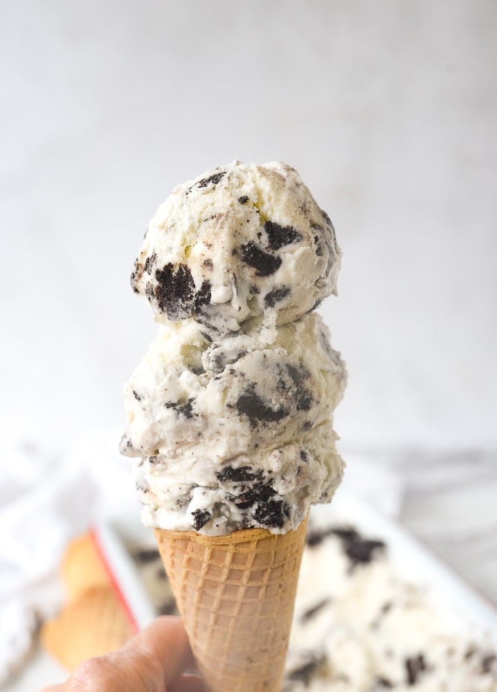 Cookies And Cream Ice Cream Cone