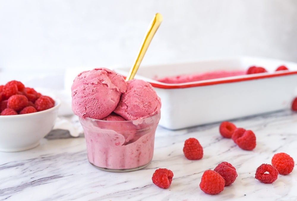 Raspberry Ice Cream - Ice Cream From Scratch