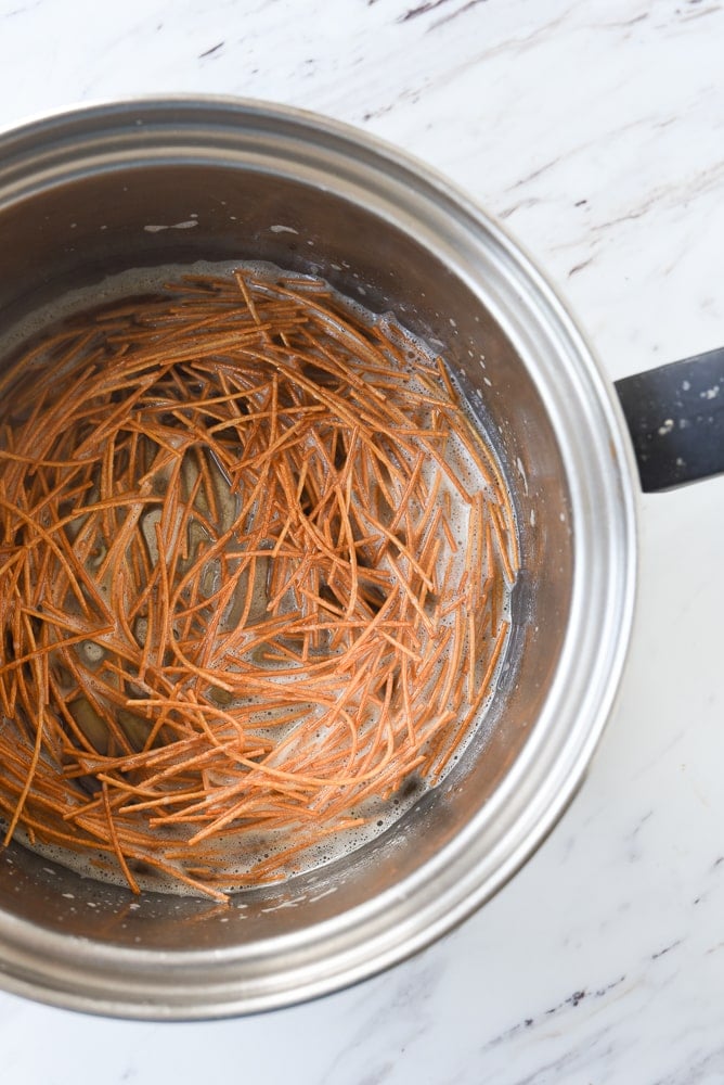 browned butter spaghetti noodles