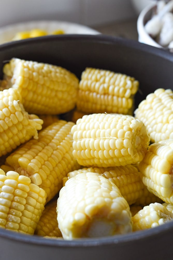 flash steamed corn