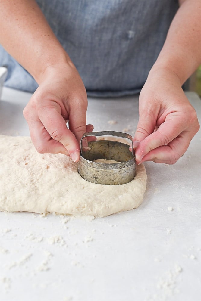 cutting out biscuits