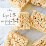 squares of rice krispie treats