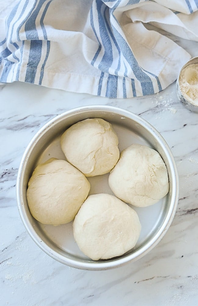 roll dough in a pan