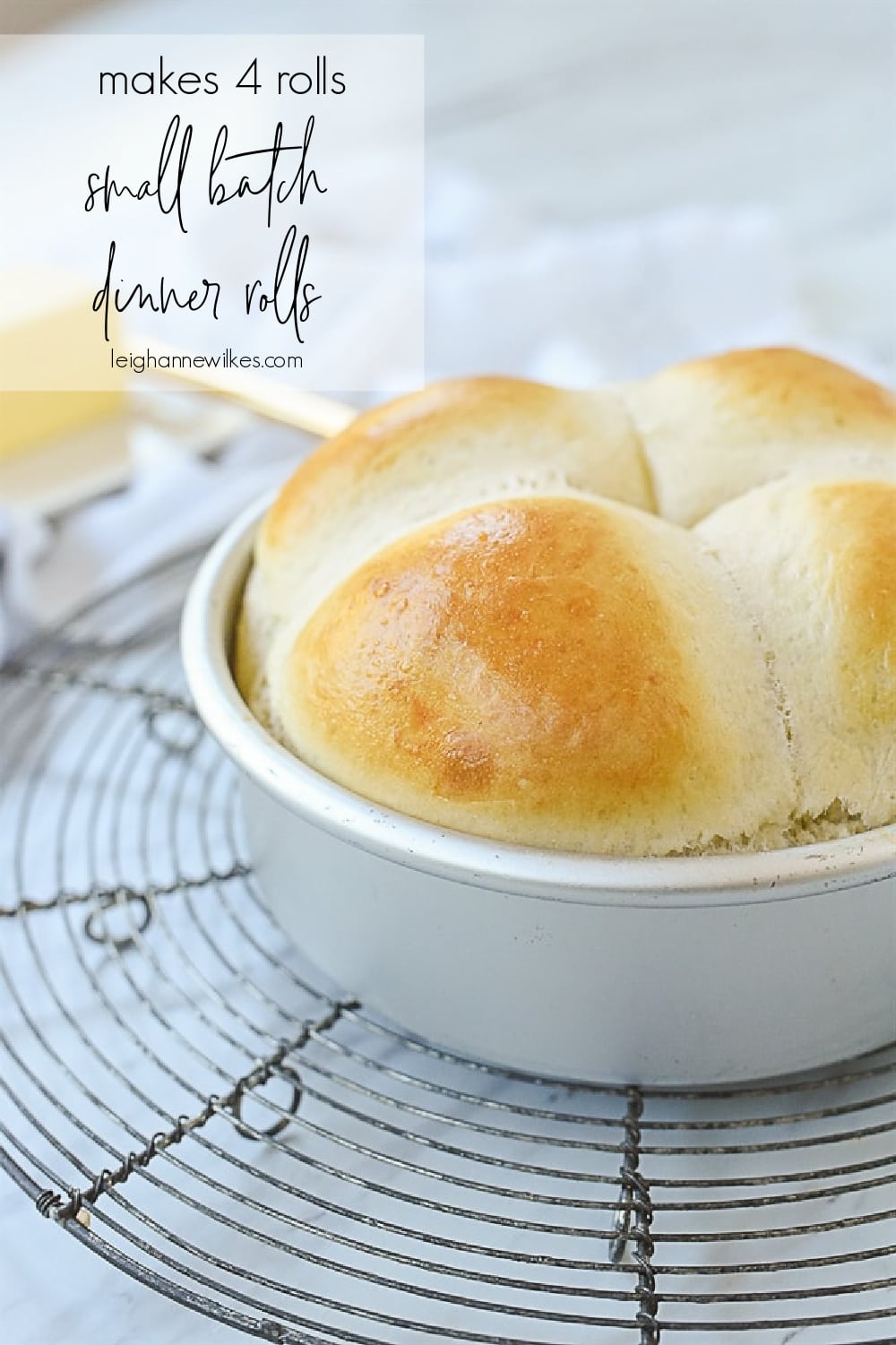 Small Batch Dinner Rolls - Make 4 Rolls! | Leigh Anne Wilkes