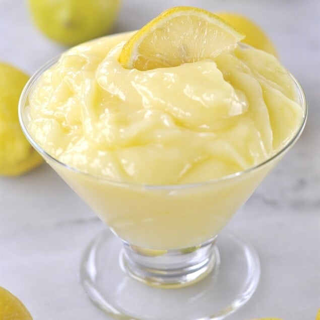 bowl of lemon curd