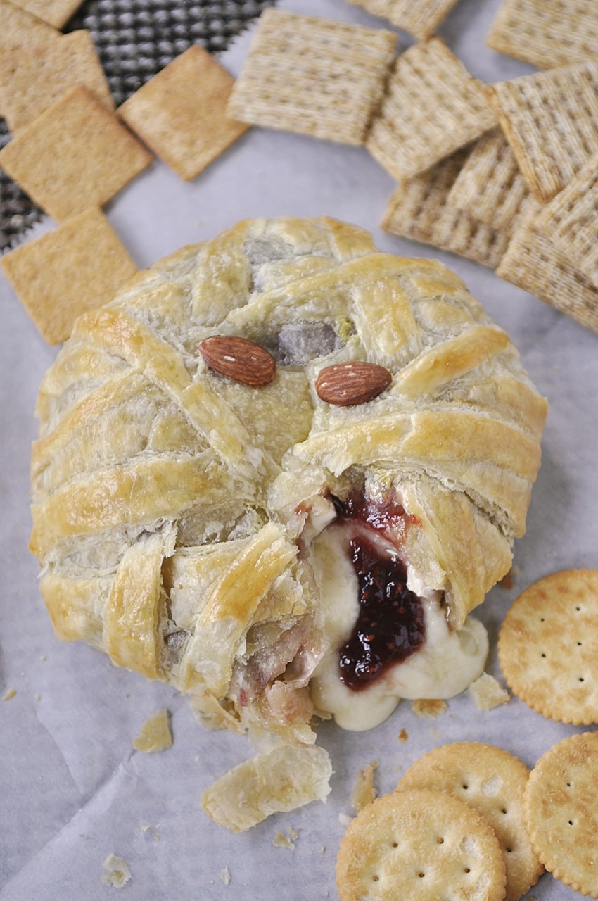 Mummy Brie Leigh Anne Wilkes Halloween Baked Brie