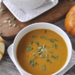 bowl of pumpkin soup