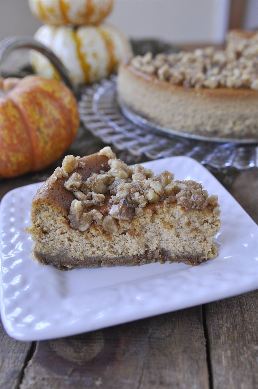 Pumpkin Walnut Cheesecake | Recipe from Your Homebased Mom